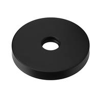 NinGYiYan Bride de bras de douche pour salle de bain, plaque de recouvrement en acier inoxydable de très grand diamètre, installation facile pour réparation de mur cassé, durable (Noir)