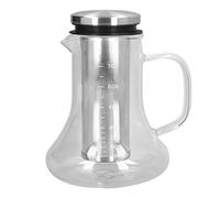 NinGYiYan Cafetière Cold Brew, pour verre borosilicaté, conception transparente, avec marquage d'échelle, théière portable, idéal pour un usage de bureau, une capacité de 700 ml
