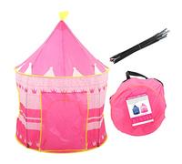 NinGYiYan Château de Tente de Jeu pour Enfants, Maison de Jeu Princesse Prince intérieure et extérieure, Tissu Durable, Conception Portable, Installation Facile, intérieur (Rose)