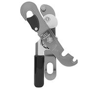 NinGYiYan Collier de serrage en aluminium 7075 pour l'aviation, pour l'alpinisme, la spéléologie, le matériel d'escalade, descendeur léger et durable avec roue d'arrêt en acier