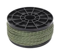 NinGYiYan Corde de Paracorde réfléchissante, pour la randonnée en Camping en Plein air, Corde de Tente Portable -Vent Mince, diamètre de 2,5 mm, Longueur de 164 Pieds, matériau (Vert OD)