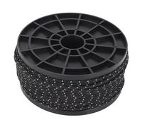 NinGYiYan Corde de Paracorde réfléchissante, pour la randonnée en Camping en Plein air, Corde de Tente Portable -Vent Mince, diamètre de 2,5 mm, Longueur de 164 Pieds, matériau (Noir)