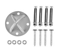 NinGYiYan Élingue de hamac de yoga aérien anti-gravité, pour la pratique du yoga, plaque d'ancrage pour montage au plafond avec raccords métalliques, matériel de gréage durable