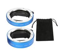 NinGYiYan Ensemble de Tubes d'extension Macro pour appareils Photo sans Miroir, 10 mm et 16 mm, Contacts plaqués Or, Construction légère en métal et Plastique, Photographie en (Bleue)