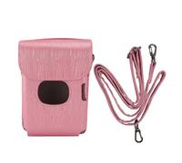 NinGYiYan Étui de protection en cuir synthétique avec fermeture magnétique, bandoulière réglable, design minimaliste, compatible avec smartphone Photo Pr (Roseate)