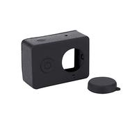 NinGYiYan Étui de Protection en Silicone Souple pour caméra, avec Capuchon d'objectif, Accessoire pour caméra d'action XiaoYi 1 4K (Noire)