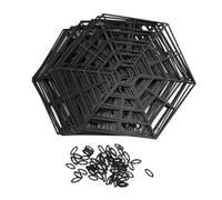 NinGYiYan Filet de Protection pour Poissons d'étang, pour étangs extérieurs, 20 Ensembles de Filet Flottant à 6 Angles, Dissuasion Anti-héron, Fournitures Anti-Oiseaux,