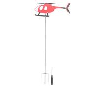 NinGYiYan Girouette extérieure, pour décoration de Jardin Patio, Avion Rotatif en métal Rouge, Indicateur de Direction du Vent, résistant, Construction Robuste, Installation Facile
