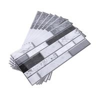 Ningyiyan Kitchen Backsplash Wallpaper, pour la maison, 6 pcs, PVC auto-adhésif, imperméable, résistant à l'huile, pelage et bâton, 5,9x11,8 pouces (FG53)