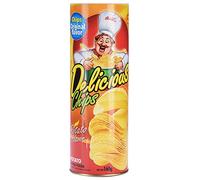 Ningyiyan Novelty Potato Chip Can, pour des farces en blague, sauter le jouet Trick Trick Spring Spring, drôle de bâillon, design réaliste, taille portable, idéal pour la fête,