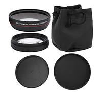 NinGYiYan Objectif Macro avec Grossissement 0,45X, revêtement Antireflet, Verre Optique à Haute Transmittance, pour la Protection de l'objectif de l'appareil Photo, Conception