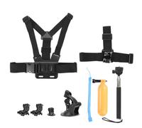 NinGYiYan Perche à Selfie pour Appareil Photo avec Adaptateur, poignée Flottante, Support à Ventouse, Sangle de Poitrine, pour caméras d'action, appareils Photo numériques