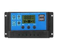 Ningyiyan, pour 12V 24V, contrôleur de charge solaire photovoltaïque intelligent, accessoire de régulateur de panneaux de cellules solaires PWM Auto, conversion d'énergie solaire (10A)