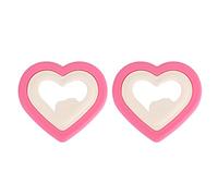 Ningyiyan pour le cutter de sandwich, pour la moisissure de pain, fabricant de biscuits en forme de cœur, pour les enfants et la famille, outils de cuisine, ensemble 2 pcs,