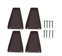 Ningyiyan pour Les Extensions de Descente, pour Le Bloc de éclaboussures de gouttière de Pluie, Le prolongeur de vers vers Le Bas réglable de 4pcs avec 8 Clous de Fixation, Une (Brun)