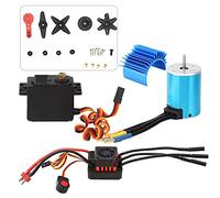 NinGYiYan pour véhicules RC sur chenilles, moteur sans balais 3650, ESC 60 A, servo 9 kg, couple élevé, microprocesseur 32 bits, accélérateur réglable, fonctions de freinage, (Appareil à gouverner