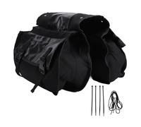 NinGYiYan, pour vélo, Sac de Selle à vélo Pliable de Grande capacité, Sac à vélo arrière à vélo, idéal pour Voyager et Faire la Navette (Noir)