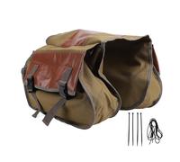 NinGYiYan, pour vélo, Sac de Selle à vélo Pliable de Grande capacité, Sac à vélo arrière à vélo, idéal pour Voyager et Faire la Navette (Brun)