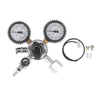 NinGYiYan Régulateur de fûts pour bière, eau gazeuse, structure en aluminium ABS, régulateur de CO2 haute pression avec tube de distribution pour carbonatation, design