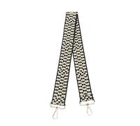 NinGYiYan Sangle de cou tissée pour appareil photo, épaule élargie, sangle en polyester, fermeture à pression, pour appareils photo reflex numériques sans miroir, absorbant la (Noir Or Blanc)