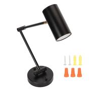 NinGYiYan Swing bras rotatif appliques murales en métal avec 3000k ampoule chaude de lampe murale de la lampe murale (Noir)