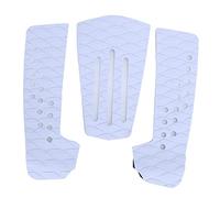 Ningyiyan Traction Pad, anti-skid, étanche à l'humidité, tapis de pont de surf, pour planche de surf, pour accessoires de skimboard, ensemble de 3 pcs, mousse haute densité, (Blanc)