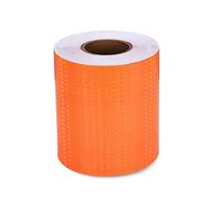 NINHFTDROU Ruban réfléchissant fluorescent Bande réfléchissante en PVC haute visibilité for l'extérieur, autocollants d'avertissement auto-adhésifs, 20cm x 45m, multicolore(Orange)