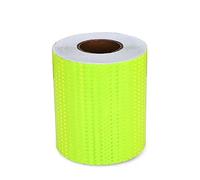 NINHFTDROU Ruban réfléchissant fluorescent Bande réfléchissante en PVC haute visibilité for l'extérieur, autocollants d'avertissement auto-adhésifs, 20cm x 45m, multicolore(Bright Green)