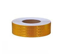 NINHFTDROU Ruban réfléchissant fluorescent Bande réfléchissante multicolore 4cm x 50m, marquage de sécurité extérieur auto-adhésif(Yellow)