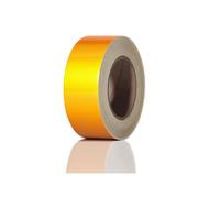 NINHFTDROU Ruban réfléchissant fluorescent Tailles multiples multicolores réfléchissantes de bande d'avertissement de sécurité de haute visibilité(Yellow,50mmx30m)