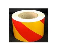 NINHFTDROU Ruban réfléchissant fluorescent Tailles multiples multicolores réfléchissantes de bande d'avertissement de sécurité de haute visibilité(Red Yellow,100mmx45.7m)