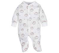 NINI Barboteuse / body 'Sweets Apples' marron / blanc, Taille 62