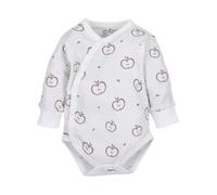 NINI Barboteuse / body 'Sweets Apples' marron / blanc, Taille 68