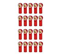 Niniang 20 Pièces M3 Joint À Rotule Lien Barre Tige Joints TêTe de Rotule Biellette de Direction pour 1/10 Rc Camion Voiture Camion Rouge