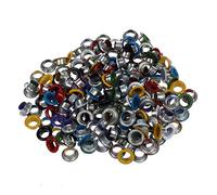Niniang 200 Pieces Multicolore Metal Oeillet Grommet pour l'artisanat de cuir Diametre exterieur 9mm