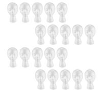 Niniang 20X Mousse de Polystyrène Mousse Mannequin Perruque Tête Affichage Chapeau Chapeau Perruque Titulaire Blanc Mousse Tête