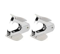 Niniang 2X Éliminateur D'Agrafes Style Pin en Acier Blanc pour Agrafes 24/6 26/6