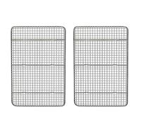 Niniang 2X Grille de Refroidissement et Grille de Cuisson, Convient à Un Moule Quart de Feuille, Acier Inoxydable, Grilles de Bacon à en Fil pour Four 40X30 cm