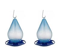 Niniang 2X Mangeoire à Oiseaux Automatique en Forme de Goutte D' Abreuvoir à Oiseaux Facile à Suspendre avec Distributeur D' à Crochet