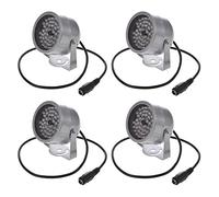 Niniang 4X 48 LED Illuminateur IR Vision Nocturne Infrarouge Securite Lampe pour CCTV Camera