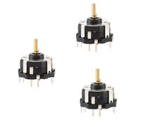 Niniang 4X RKJXT1F42001 Interrupteur à Bascule à Clé avec Encodeur de Navigation de Voiture à 4 Voies avec Encodeur à Interrupteur Poussoir