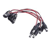 Niniang 5 pcs 5.5x2. 1mm Male DC 9V Batterie Boucle fiche connecteur du Cable d’Alimentation