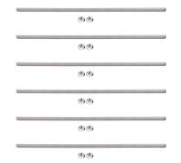 Niniang 6 Pièces 320mm x M8 Acier Inoxydable Tige Filetee D'Argent