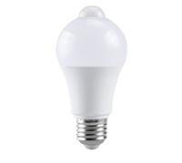 Niniang 85-265V E27 PIR DéTecteur de Mouvement Lampe 12W Ampoule avec DéTecteur de Mouvement Infrarouge DéTecteur de Mouvement LumièRe de SéCurité LumièRe Chaude
