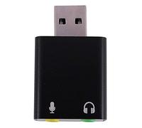 Niniang Alliage D'aluminium À 7.1 Canaux USB Sound Ordinateur De Carte Carte Son Externe Carte Son USB 7.1 Carte Son Analogique