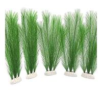 Niniang DéCorations D'Aquarium Aquarium Plantes Artificielles D' Verte en Tissus de Soie en Plastique, pour Toutes Les Poissons et Animaux de Compagnie 5 PièCes SéRies
