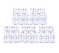 Niniang Étiquettes D'Identification de Porte-Clés En Plastique Portable Blanc Porte-Clés 100 Pièces