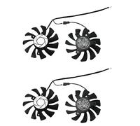 Niniang HA8010H12F-Z 75MM 2Pin GTX1050Ti Refroidisseur GPU Double Ventilateur pour Geforce GTX 1050Ti GTX-1050-Ti-4GT-OC (4 Pièces)