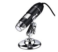 Niniang Microscope NuméRique USB 3 en 1, Grossissement RéGlable avec Support PC, 1600X