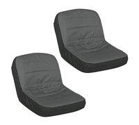 Niniang Paquet de 2 Pièces de Rechange Universelles pour Tondeuse à Gazon Autoportée, Housse de Siège Rembourrée, Pochette de Rangement pour Coussin de Confort, Moyen Noir